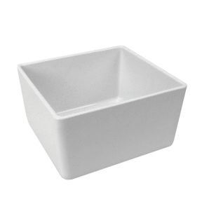 Bac rectangulaire blanc mélamine 16,2 cm Chunky Crock Dalebrook