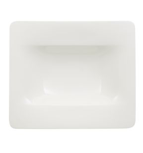 Assiette creuse rectangulaire ivoire porcelaine bone china 24x21 cm Modern Grace Villeroy & Boch