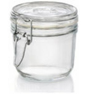Bocal avec couvercle hermétique transparent verre Ø 9,84 cm Fido Bormioli Rocco