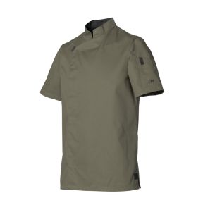 Herenkeukenjas met korte mouwen kakigroen T6 Shade Molinel