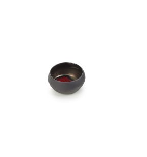 Bol rond noir porcelaine culinaire Ø 7,3 cm Solstice Revol