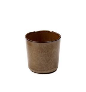 Gobelet à café rond brun grès émaillé 15 cl Ø 7,4 cm Merci Serax