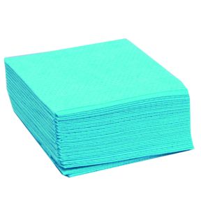 Set van 25 non-woven schoteldoeken blauw x35 (25 eenheden)