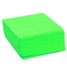 Set van 25 non-woven schoteldoeken groen x35 (25 eenheden)