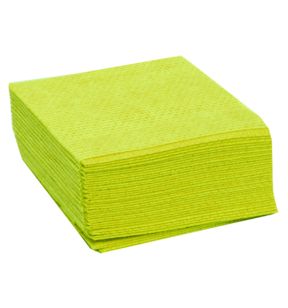 Set van 25 non-woven schoteldoeken geel x35 (25 eenheden)