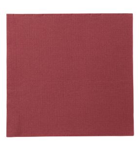 Serviette bordeaux ouate de cellulose 38x38 cm Lisah Pro.mundi (50 pièces)