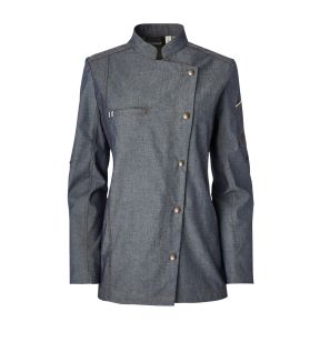 Damesvest met lange mouwen blauw T1 Authentique Molinel