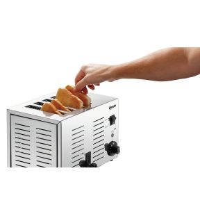 Grille pain 4 tranches TS40 en inox 22x30x25 cm Bartscher