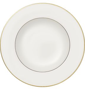 Assiette creuse rond blanc porcelaine bone china Ø 24 cm Anmut Villeroy & Boch