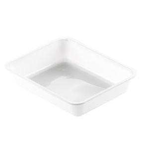 Barquette rectangulaire blanc 22,5x17,5x4,3 cm 120 cl Duni (300 pièces)