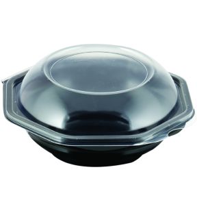 Boîte rond noir Ø 23 cm 7,2 cm 105 cl Octaview Duni (170 pièces)