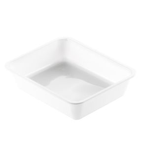 Barquette rectangulaire blanc 22,5x17,5x5,4 cm 150 cl Duni (270 pièces)