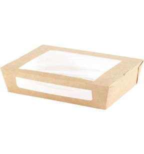 Boîte rectangulaire marron 20x15,5x4,5 cm 120 cl Duni (200 pièces)