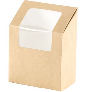 Boîte à wrap rectangulaire marron 9x5x13 cm 55 cl Duni (1000 pièces)