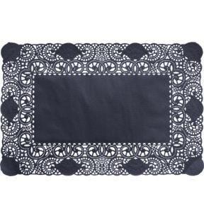 Dentelle noir papier 30x40 cm Duni (250 pièces)