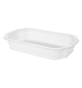 Barquette blanc 25x15,9x4,3 cm 110 cl Duni (246 pièces)