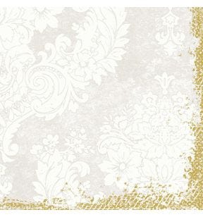 Serviette blanc ouate de cellulose 40x40 cm pliée en 4 Duni (250 pièces)