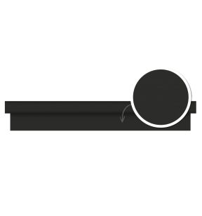 Rouleau de nappe noir non tissé 20x1,2 m Evolin Duni