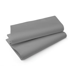 Nappe gris non tissé 84x84 cm Evolin Duni (14 pièces)