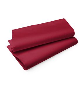 Nappe bordeaux non tissé 84x84 cm Evolin Duni (14 pièces)