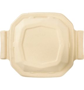 Couvercle pour boîte 65CL octogonal marron 19,1x19,1x3,5 cm Octabagasse Duni (50 pièces)