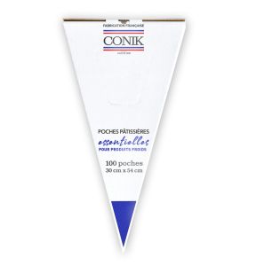 Poche pâtissière triangulaire transparent 54x30 cm (100 pièces)