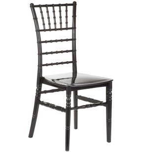 Chaise noir brillant 92x41x43 cm Tiffany Flexmob