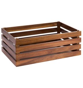 Display voor gebak acacia 530x325x200 mm Superbox Aps