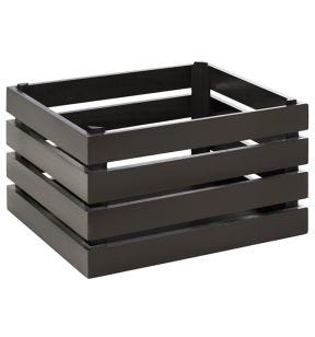 Display voor gebak acacia zwart 330x260x200 mm Superbox Aps