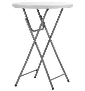 Table pliante blanc Ø 81 cm 81x110 cm Cocktail Flexmob