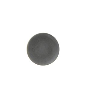 Assiette coupe plate rond gris porcelaine Ø 20,5 cm Evo Dudson