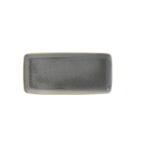 Assiette plate rectangulaire gris porcelaine 36x17,1 cm Evo Dudson