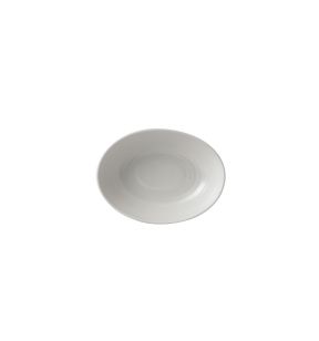 Assiette creuse ovale blanc porcelaine 21,6x16,4 cm Evo Dudson