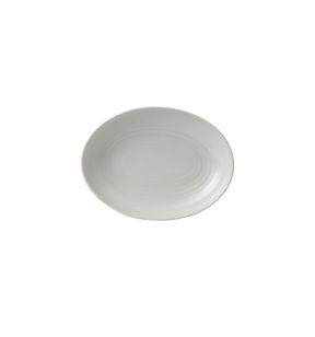 Assiette creuse ovale blanc porcelaine 26,7x19,7 cm Evo Dudson