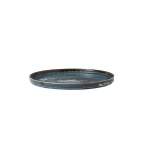 Assiette plate rond bleu porcelaine vitrifiée Ø 26 cm Harvest Dudson