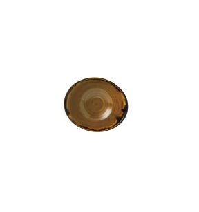 Bol à salade ovale marron porcelaine vitrifiée 17,4 cm Harvest Dudson