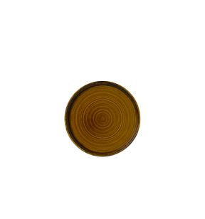 Assiette plate rond marron porcelaine vitrifiée Ø 21 cm Harvest Dudson