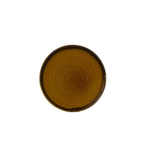 Assiette plate rond marron porcelaine vitrifiée Ø 26 cm Harvest Dudson