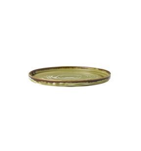 Assiette plate rond vert porcelaine vitrifiée Ø 26 cm Harvest Dudson