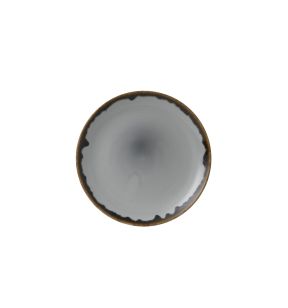 Assiette coupe plate rond gris porcelaine vitrifiée Ø 26 cm Harvest Dudson