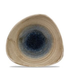 Bol triangulaire gris porcelaine vitrifiée 23,5 cm Stonecast Churchill