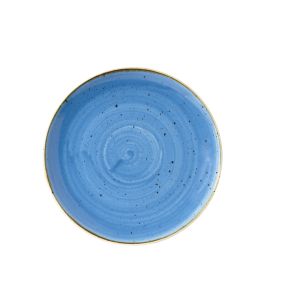 Assiette coupe plate rond Cornflower porcelaine vitrifiée Ø 21,7 cm Stonecast Churchill
