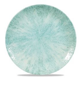 Assiette coupe plate rond bleu porcelaine vitrifiée Ø 28,8 cm Stone Churchill
