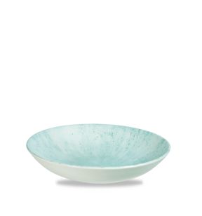 Assiette coupe creuse rond bleu porcelaine vitrifiée Ø 24,8 cm Stone Churchill