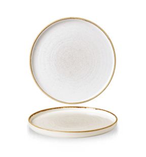 Assiette plate rond barley white porcelaine vitrifiée Ø 26 cm Stonecast Churchill