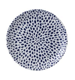 Plat bord met rand rond terracotta verglaasd Ø 28.8 Terrazzo Dudson