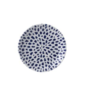 Plat bord met rand rond terracotta verglaasd Ø 16.5 Terrazzo Dudson