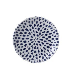 Plat bord met rand rond terracotta verglaasd Ø 21.7 Terrazzo Dudson