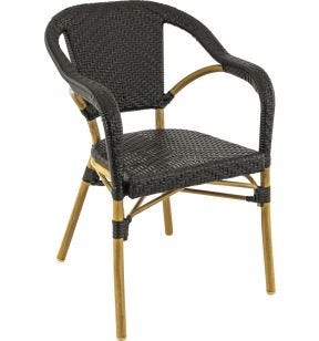 Fauteuil noir 82x56x61 cm Madeleine Flexmob