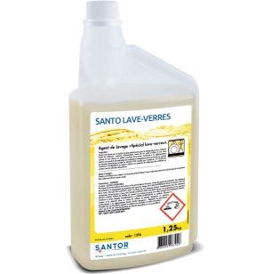 Détergent liquide pour le lavage des verres 1,25 KG Santolave Verre Santor